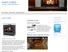 Tablet Screenshot of insert-bois.com